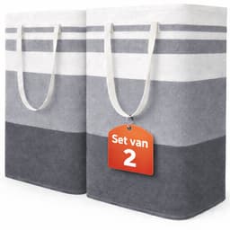 Wasmand 2 Pack - 75L - Opvouwbaar - Wassorteerder - Wasmanden - Opvouwbare Wasmand - Laundry Basket — thumbnail 1