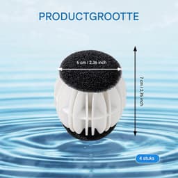 Ynkkvre -Wasballen - Wasmachine Huisdierhaarverwijderaar - 4-pack - Wasmachine pluisballen - Voorkomt dat kleding in de knoop raakt - Geschikt voor huisdierhaar zoals katten en honden - Gebruikt om huisdierhaar uit kleding te verwijderen — thumbnail 2