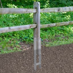 H Paalanker - Paalhouder Grondanker - Stabiele Constructies - Verstelbare Vorkbreedte - 600mm Lengte — thumbnail 2