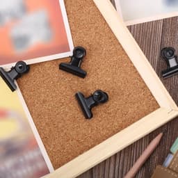 Metalen Clips - Duimnagel Clips - Foto's Ophangen - Papier Beschermen - 3cm x 3cm - Zwart — thumbnail 4