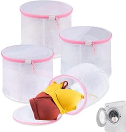 4 Stuks Bh Waszakken - Waszakken - Waszak - Wasgoed - Met Rits - Laundry Bag - Waszakje - Wasnet - Wasnetten - Wasnetje - Wassorteerder - Waszakjes - Wasmachine Zakjes - Bescherm Je Wasgoed En Wasmachine - Packing Cubes - Travel Organizer - 16*16cm — thumbnail 1