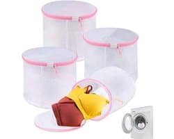 4 Stuks Bh Waszakken - Waszakken - Waszak - Wasgoed - Met Rits - Laundry Bag - Waszakje - Wasnet - Wasnetten - Wasnetje - Wassorteerder - Waszakjes - Wasmachine Zakjes - Bescherm Je Wasgoed En Wasmachine - Packing Cubes - Travel Organizer - 16*16cm — afbeelding 1