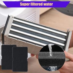 6-delige warmtepompdrogerfilterset - 244×155×10 mm - Accessoires voor wasdrogers - Sponsfilter voor condensorwasdroger - Geschikt voor Beko 2964840100, Grundig, Elektra Bregenz en Blomberg DSX83410W, DE8635RX — thumbnail 2