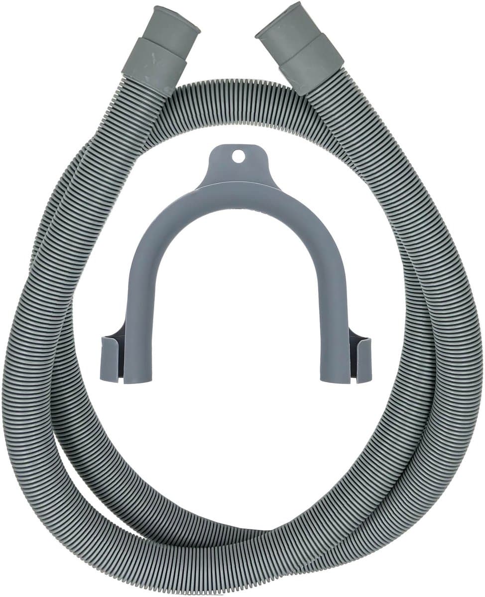 Afvoerslang wasmachine / vaatwasser 2,5 meter lengte | Twee rechte aansluitingen van 19 & 22 mm | Universeel toepasbaar voor de meeste merken | Multaparts® huismerk — afbeelding 1