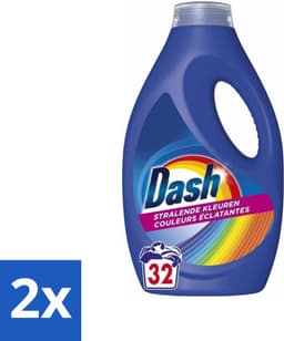 Dash - Stralende Kleuren - Vloeibaar Wasmiddel - Gekleurde Was - 32 Wasbeurten - Voordeelverpakking - 2 stuks — thumbnail 5