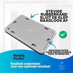 Fixem® Klep Reparatie set Geschikt voor Bosch, Siemens 00646776 - Wasdroger - Condensor- 6 schroeven - 225x145x20mm -1 Stuk — thumbnail 4