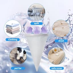 Floating Hair Filtering Mesh - 4 stuks filterzakken -wasmachine, haarverwijderaar - herbruikbare - dierenhaarverwijderaar - wasmachine voor hondenhaar, kattenharen — thumbnail 3