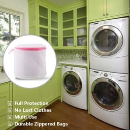 4 Stuks Bh Waszakken - 16x14 cm - BH-wasmachinetas - Wasgoed - Met Rits - Waszakje - Wasnet - Wasnetten - Herbruikbare - Geschikt Voor Intiem Ondergoed en Babykleding - Wasmachinezak Geschikt Voor bh's, Ondergoed, Sokken, Wasgoed voor Op Reis — thumbnail 4