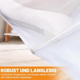 Wasnet voor wasmachine - Set van 4 stuks - Ideaal voor overhemden, ondergoed en babykleding - Handige waszakken met ritssluiting - Formaat 30 x 40 cm — thumbnail 2