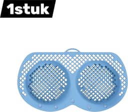 1stuk - Siliconen waszak voor bh's - Waszak voor lingerie - Beschermer voor lingerie voor dames - Geschikt voor wasmachine/droger - Vormvast - Blauw — thumbnail 1