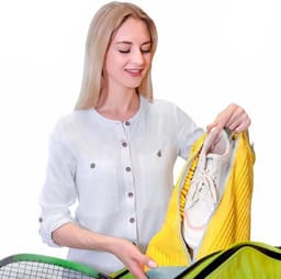 Allecto Plus - Schoenen waszak voor wasmachine - verhoogde interne wrijving - zachte borstel - reinigt vuil - gele kleur - bescherming tegen beschadiging - schoenverzorging - schoonmaakaccessoire — thumbnail 4