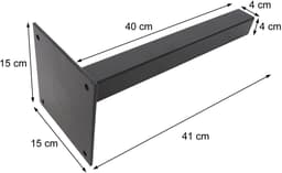 Grondkoker voor Sarthe WPC paal, schroefanker Grondanker, betonbevestiging Verzinkte ronde staaf — thumbnail 5