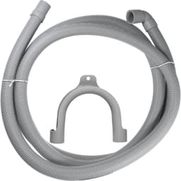 Dparts afvoerslang - 2,5m - 19x21mm - haaks aansluiting - voor wasmachine en vaatwasser - met bocht - 250cm 2.5m — thumbnail 3