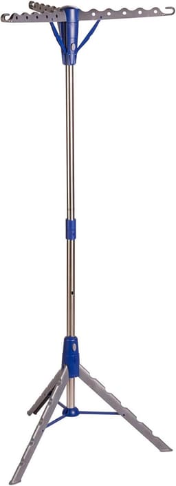 Famanu - Staande droger, blauw, grijs, wasdroger (660 mm, 660 mm, 1638 mm, 1 stuk) — thumbnail 2