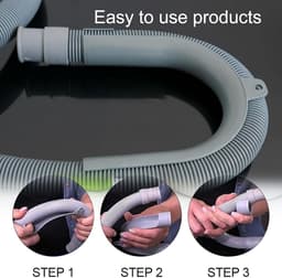 U-vormige Drain Hose Guide en Beugel voor Afvoerslang, Kunststof Afvoerslang Houder met U-vormige Ondersteuningboog — thumbnail 5
