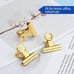 Verpakking van 30 - 1,22" (31 mm) mini metalen scharnierclips - kleine bull clips - ordners/rekeningklemmen - voor kantoor/thuis/school/winkel — thumbnail 3