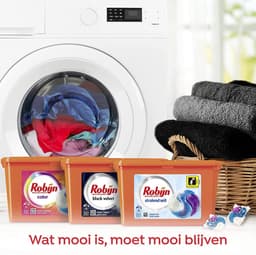 Robijn Color, Black Velvet en Stralend Wit 3-in-1 Wascapsules Pakket voor gekleurde, zwarte en witte was - 3 x 15 wasbeurten - Robijn — thumbnail 2