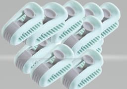 Dekbedclips-Gordijn bevestigingsclip set 8 stuks verpakt-kleur Groen — thumbnail 4