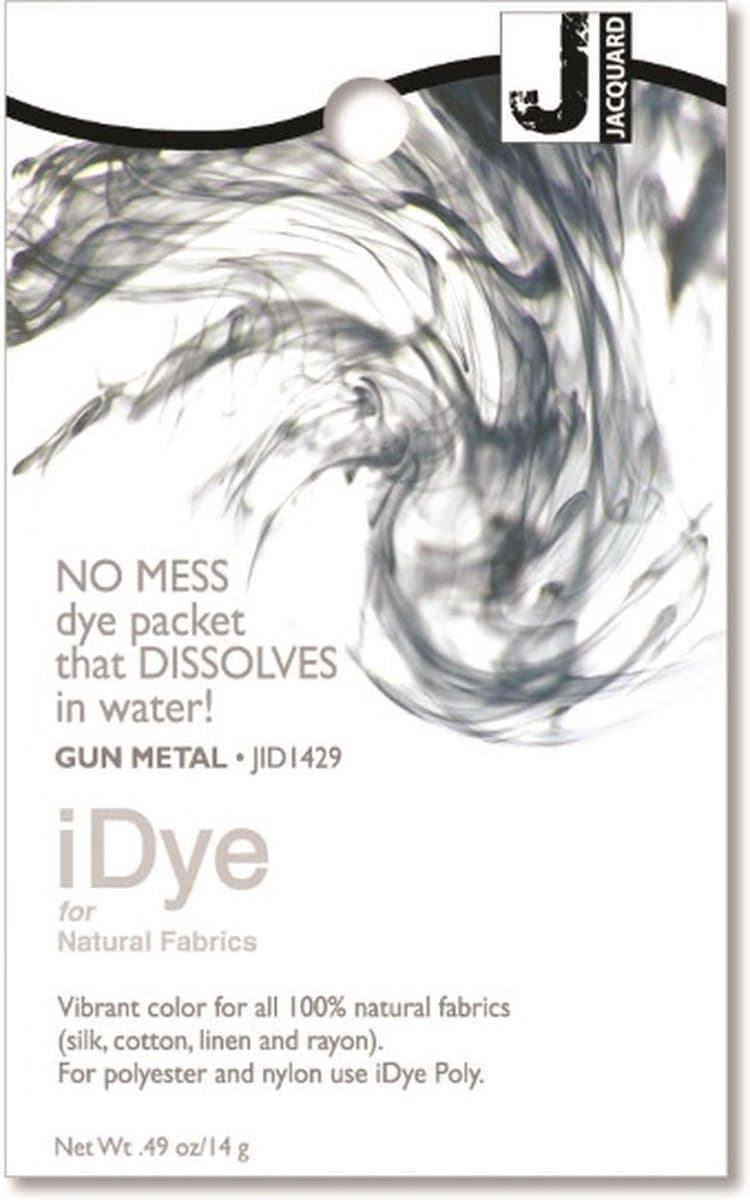 Jacquard textielverf iDye Natural grijs 14 gram voor katoen en zijde. — afbeelding 1