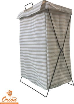 Wasmand - Wasmanden - wasmand inklapbaar - Opvouwbare Wasmanden - 36cm * 28cm * 59cm, IJzeren Pijpenrek — thumbnail 3
