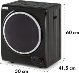 Klarstein Jet Set 2500 - Wasdroger - 850W - 2,5kg - 50cm - Zwart — thumbnail 4