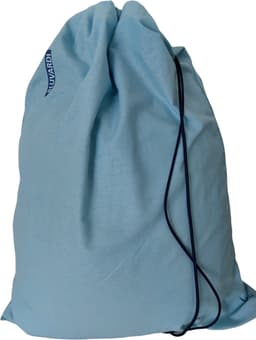 Katoenen waszak -XXL- met trekkoord - Aqua Blue — thumbnail 1
