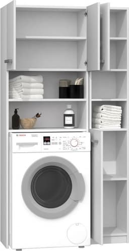 Wasmachine Ombouw Wit Met Extra Kast — thumbnail 4