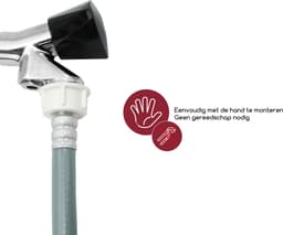 Fyveli - Wasmachine verlengslang - 1,5 meter - 3/4" aansluiting — thumbnail 3