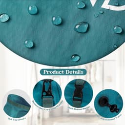 Waterdichte waszak voor reizen, lichtgewicht opbergzak met gesp, ideaal voor natte en droge kleding, perfect voor zwemmen, wandelen en kamperen — thumbnail 2