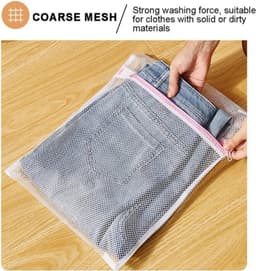 Allecto Plus - 4-delige wasmachinenet van polyester voor ondergoed, blouse, sokken — thumbnail 4