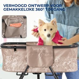 Hondenbad Opvouwbaar – Verhoogde Hondenbadkuip – Hoogte Verstelbaar – Afvoerslang – Tot 59 kg — thumbnail 2