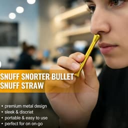 Snuffers van metaal, 3 stuks, draagbare flessenschenktuit, stabiel, licht, elegant, vacuüm doseerder, snuff rietfles, neusbuis, sneakers Snorter — thumbnail 3
