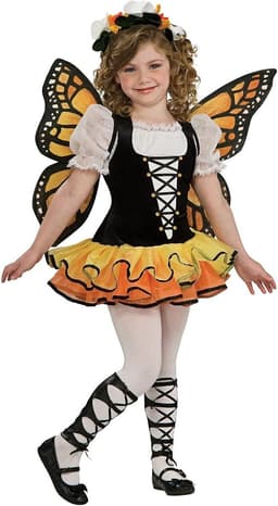 Officiële meisjes Monarch vlinderkostuum meisjes one size — thumbnail 1