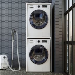 Roomart DUO-II Wasmachine Ombouwkast 67x231 cm - voor 2 Apparaten boven elkaar - Wit — thumbnail 4