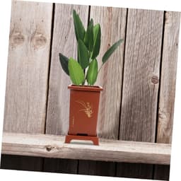1set Eenvoudige Orchidee Bloempot Hoogwaardige Resin Flowerpot Met Tray Filtercover Voor Balkon Patio Huiskamerdecoratie Voor Thuis Kantoor — thumbnail 2