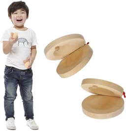 Castanet Paar Castagnetten Houten Castagnetten Vingerkleppen Muziekinstrument — thumbnail 2