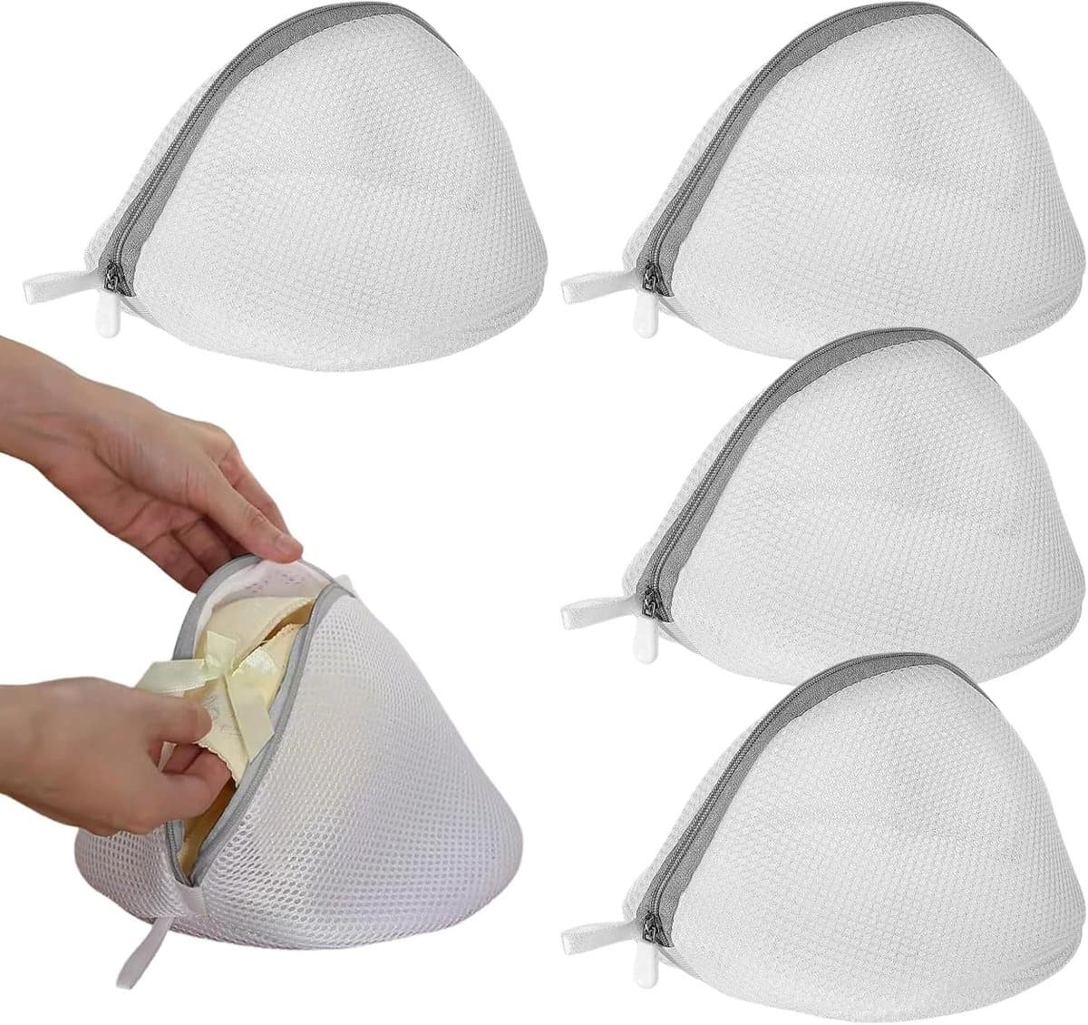 Set van 4 Wasnetten voor de Wasmachine - Herbruikbaar, Perfect voor Bh's, Ondergoed en Kleding - Stevig en Duurzaam Wasaccessoire — afbeelding 1