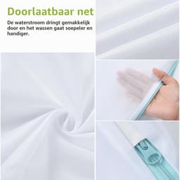 2 Wasnetten met Handvatten, 10 x 12 cm - Waszak voor Wasmachine, Ideaal voor Ondergoed, Sokken en Babykleding met Grote Opening — thumbnail 4