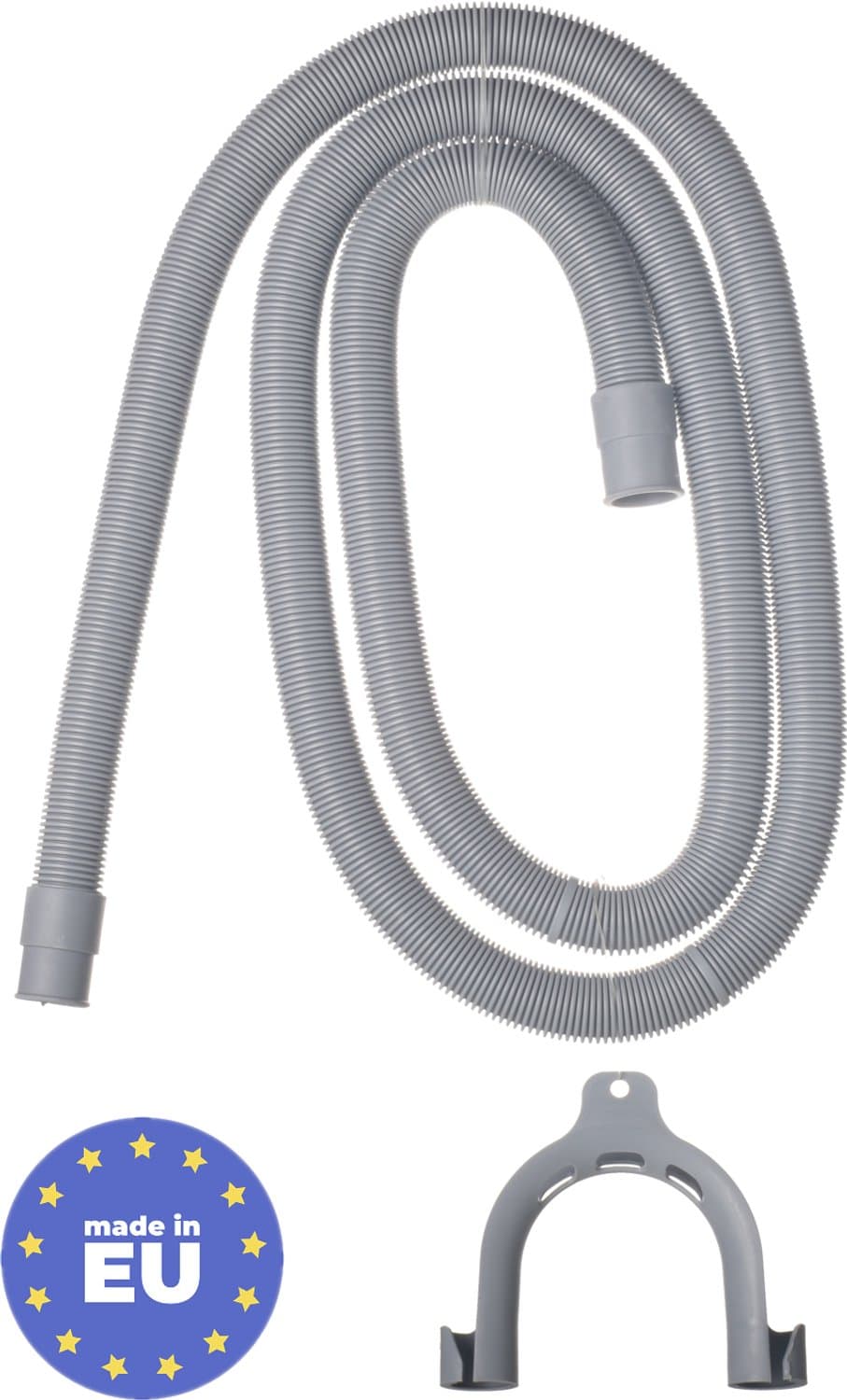 AMIG Afvoerslang Wasmachine 2m + Bocht - Vaatwasser Flexibel — afbeelding 1