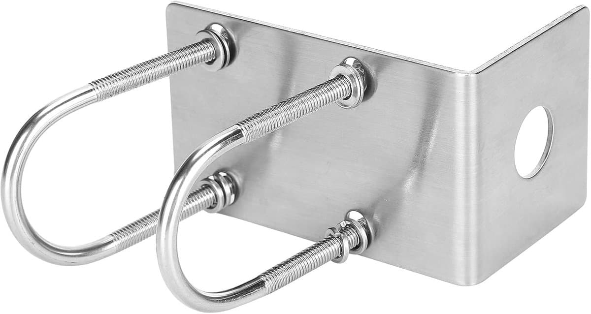 Dailygoods- Antennebeugel Roestvrij Staal - Draagbaar - Mobiele Bevestiging - Clip - Eenvoudige Installatie - Robuust en Duurzaam - Antennehouder — afbeelding 1