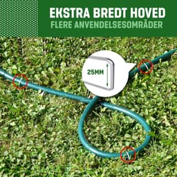 Anti-Roest Stalen Grondankers (25 Stuks) - Stevige Grondankers Voor Onkruidmat, Tuinmat, Schutting & Camping - 150 mm Lang, 25 mm Breed, Ø 3 mm — thumbnail 2