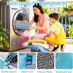 2-in-1 schoenwaszak, schoenwaszak, wasmachine, herbruikbare waszak, schoenen — thumbnail 2