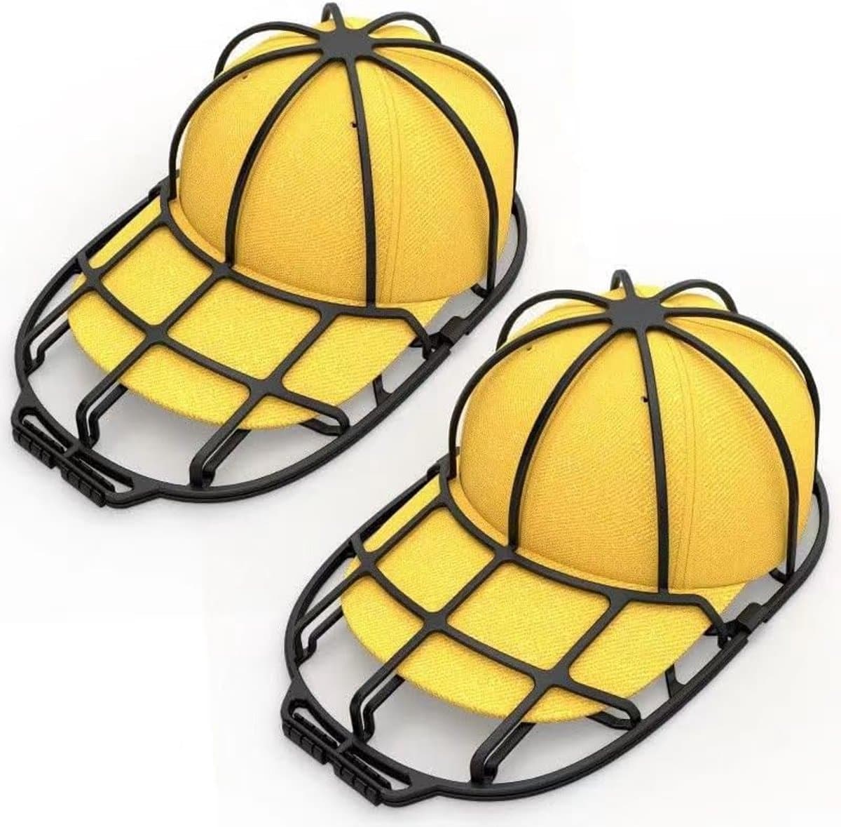 2 stuks - Hoedenrek - Hoedenreiniger - Speciaal voor baseballpetten - Geschikt voor vaatwasser en wasmachine - Zwart — afbeelding 1