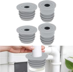 4 stuks afdichtingspluggen - voor afvoerbuizen - siliconen afvoerbuizen - voor wasmachines - geurwerende stop voor wasmachineslangen - keukenafvoeren, badkamers en afvoerkanalen — thumbnail 1