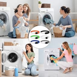 Laundry Strap with Buckle - waszakjes met rits - Multicolor Nylon Washing Care Tools - Writable Label - Household Laundry Organizer Loop - Wash Care Accessories — thumbnail 5