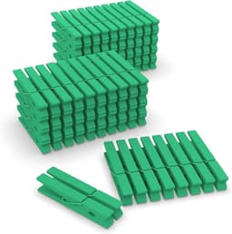 100 Stuks Houten Waslijnklemmen 6.5cm voor Kleding en Knutselen — thumbnail 1