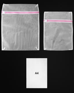 IMPERATORIS® Waszakjes voor Wasmachine - Bescherming voor Fijne Was en Schoenen - Mesh Wasnet met Rits - Voorkomt Slijtage - Set van 10 - Rosé - 30 x 40 cm en vijf van 40 x 50 cm — thumbnail 3