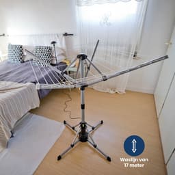 Ezeespinner Elektrische Ronddraaiende Droogmolen – Inklapbaar Droogrek met Automatische Uitschakeling – Draagkracht tot 25 KG – Afstandsbediening – 10W — thumbnail 5