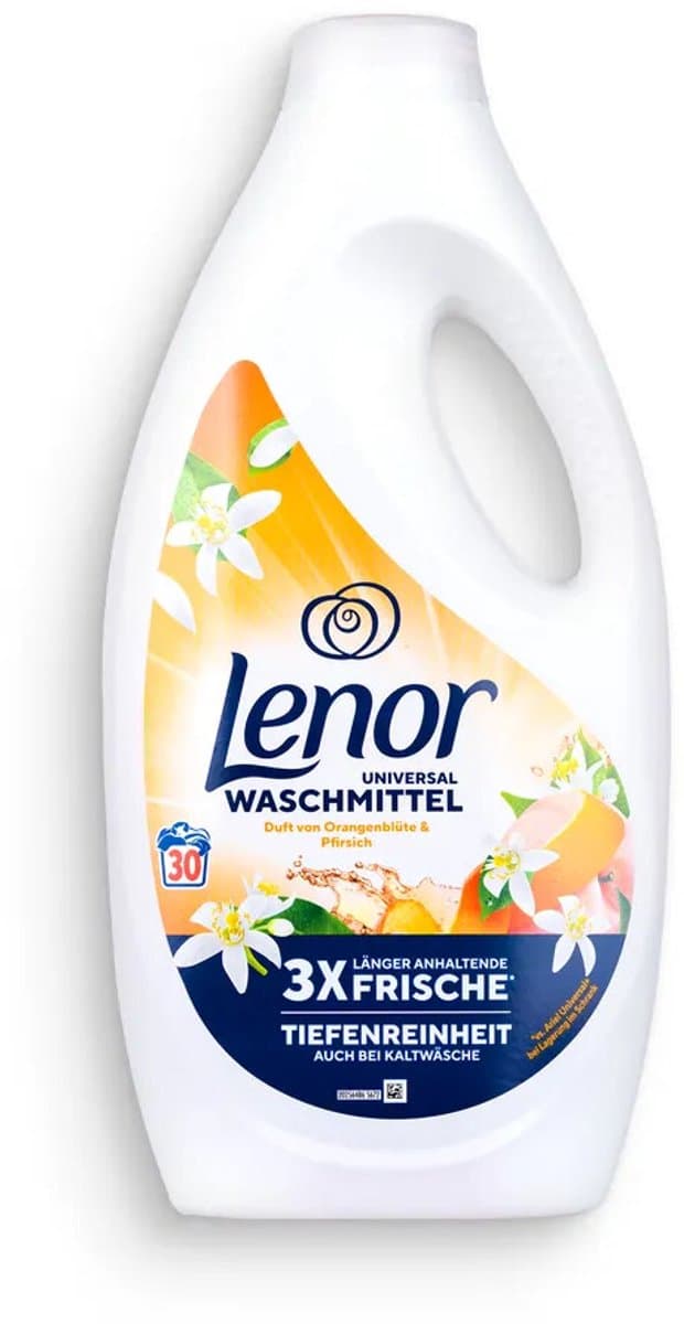 Lenor Vloeibaar Wasmiddel Orange Blossom & Peach 30 Wasbeurten - 1,5 l — afbeelding 1