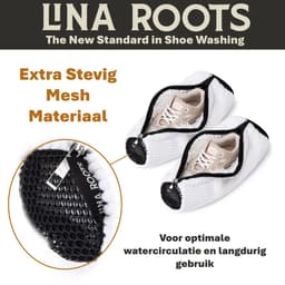 Lina Roots® Kicks Cleaner - Schoenen Waszak Set - 2 Stuks - Wasmachine Wasnet voor Sneakers — thumbnail 3